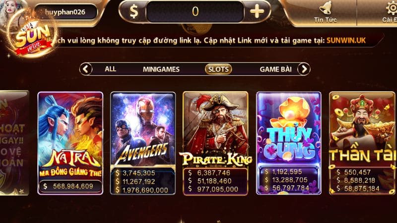 Tại Sunwin cung cấp nhiều thể loại game khác nhau